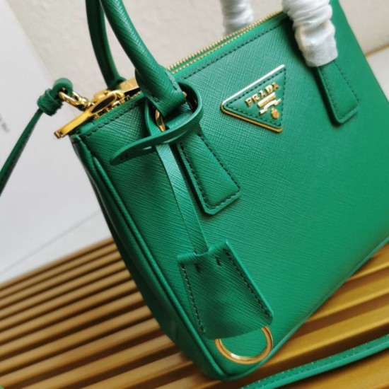 Replica Borsa Prada Mini Galleria Verde Saffiano