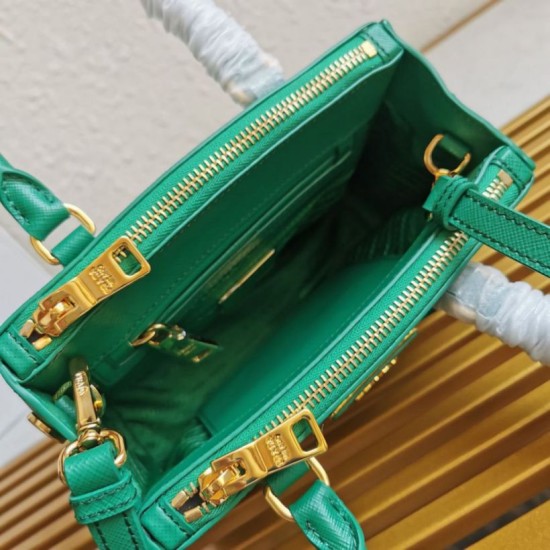 Replica Borsa Prada Mini Galleria Verde Saffiano