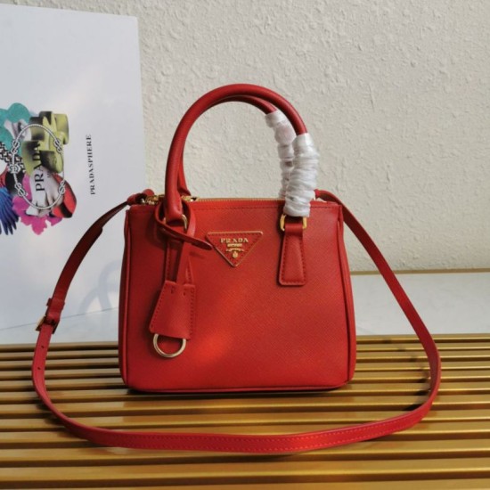 Replica Borsa Prada Mini Galleria Saffiano Rosso