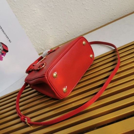 Replica Borsa Prada Mini Galleria Saffiano Rosso