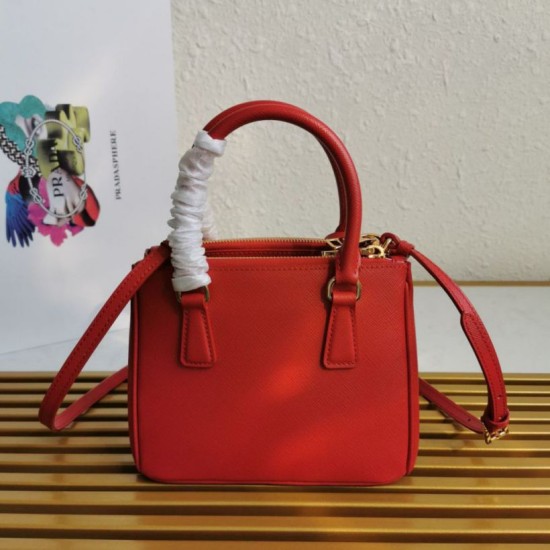 Replica Borsa Prada Mini Galleria Saffiano Rosso