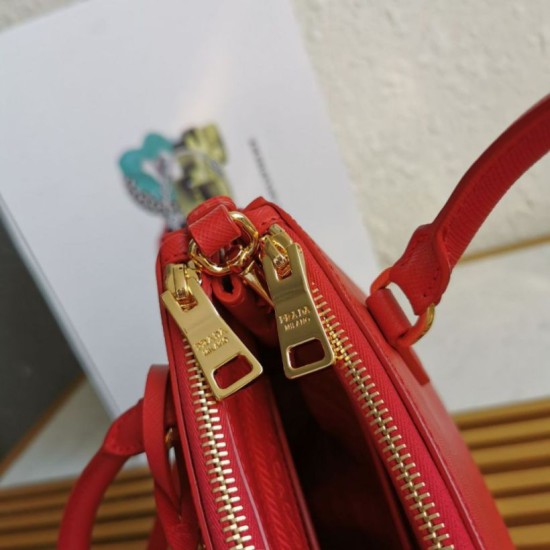 Replica Borsa Prada Mini Galleria Saffiano Rosso