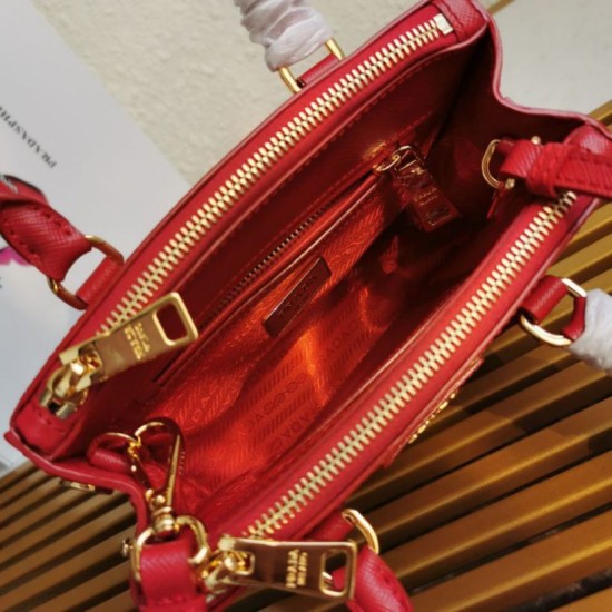 Replica Borsa Prada Mini Galleria Saffiano Rosso