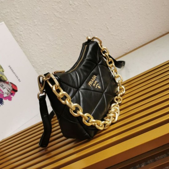 Replica Borsa Prada System Patchwork In Nappa Nera