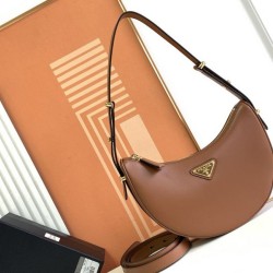 Replica Borsa a spalla Prada Arque Marrone