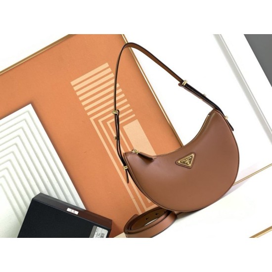 Replica Borsa a spalla Prada Arque Marrone
