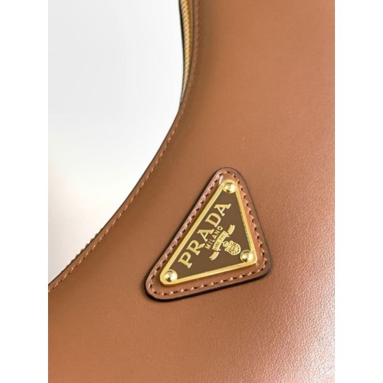 Replica Borsa a spalla Prada Arque Marrone