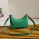 Replica Prada Riedizione 1995 Mini Borsa Chaine Re-Nylon Verde