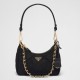 Replica Prada Riedizione 1995 Mini Borsa Chaine Re-Nylon Nero