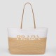 Replica Prada Borsa tote grande Prada all'uncinetto in filato effetto rafia Beige/Bianco Replica Prada Borsa tote grande Prada all'uncinetto in filato effetto rafia Beige/Bianco