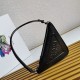 Replica Borsa a tracolla triangolare Prada Nera
