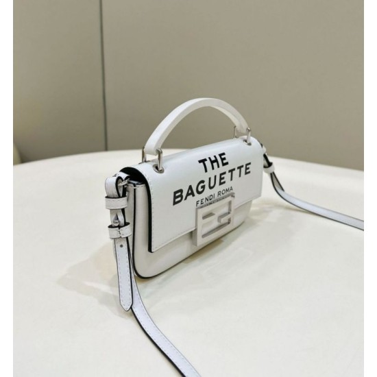 Replica Fendi Baguette di Marc Jacobs Custodia per smartphone Borsa Fendi Bianca