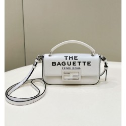 Replica Fendi Baguette di Marc Jacobs Custodia per smartphone Borsa Fendi Bianca