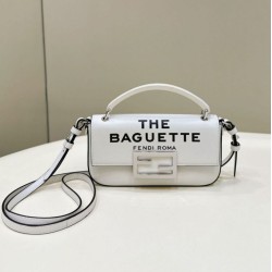 Replica Fendi Baguette di Marc Jacobs Custodia per smartphone Borsa Fendi Bianca