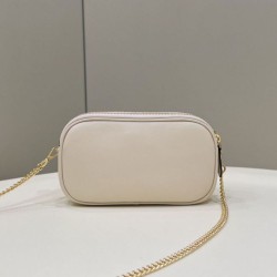 Replica Fendi Easy 2 Baguette Borsa a tracolla Mini Fendi Beige