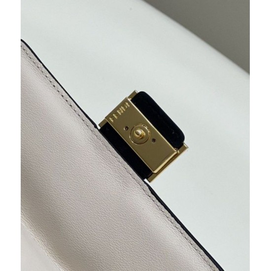 Replica Fendi Easy 2 Baguette Borsa a tracolla Mini Fendi Beige