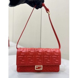 Replica Portafoglio baguette Fendi su catena Borsa Fendi Rossa