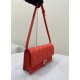 Replica Portafoglio baguette Fendi su catena Borsa Fendi Rossa