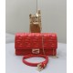 Replica Portafoglio baguette Fendi su catena Borsa Fendi Rossa