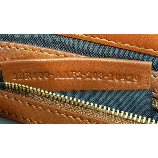 Replica Borsa media Fendi Baguette Borsa Fendi con motivo FF Marrone