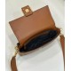 Replica Borsa media Fendi Baguette Borsa Fendi con motivo FF Marrone