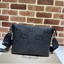 Replica Borsa a tracolla media Gucci Jumbo GG 696009 Nera