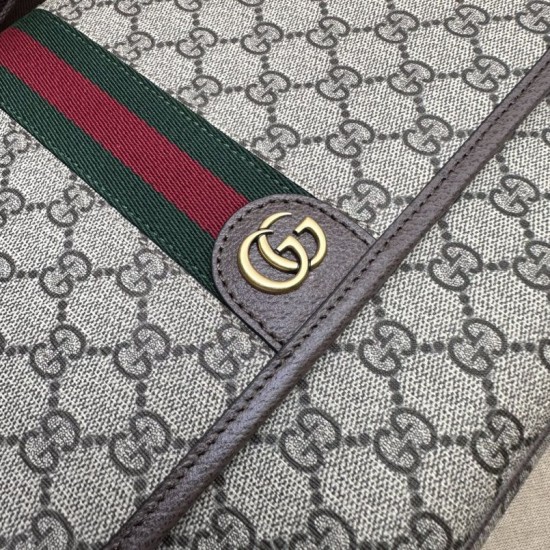 Replica Borsa a tracolla media da uomo Gucci Ophidia 761741 Marrone