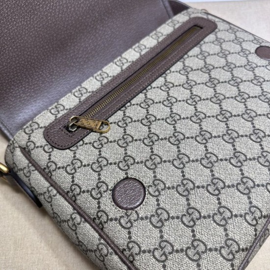 Replica Borsa a tracolla media da uomo Gucci Ophidia 761741 Marrone