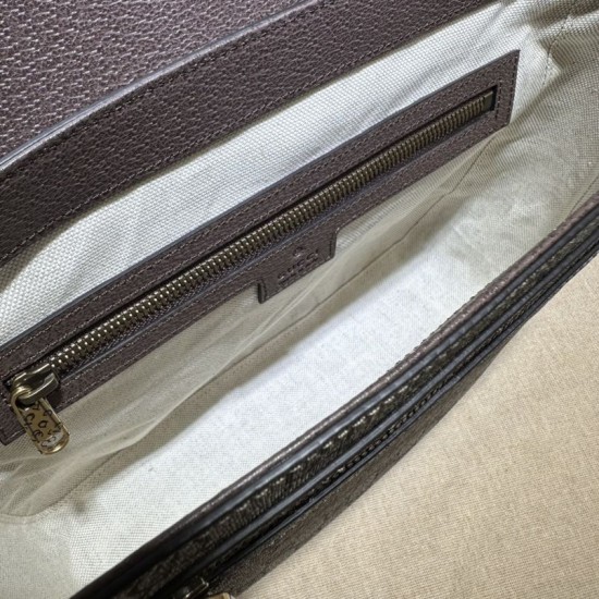 Replica Borsa a tracolla media da uomo Gucci Ophidia 761741 Marrone
