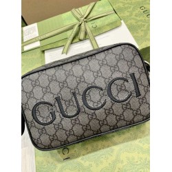 Replica Borsa da uomo a spalla mini Gucci 768391 Grigia