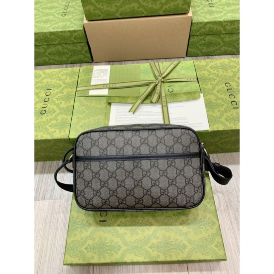 Replica Borsa da uomo a spalla mini Gucci 768391 Grigia