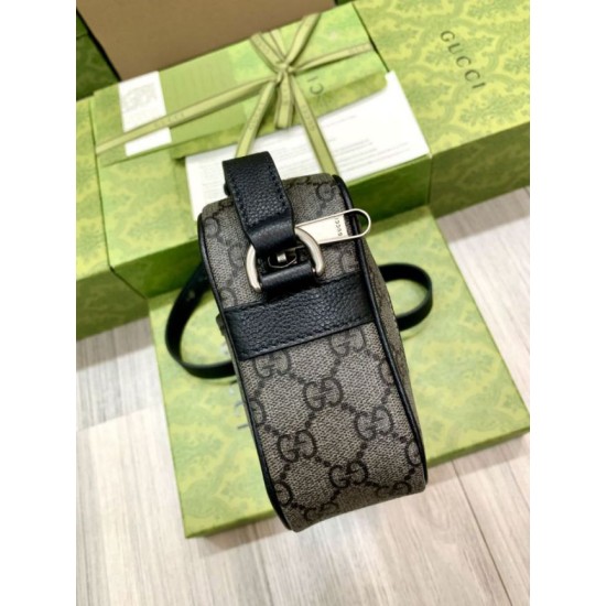 Replica Borsa da uomo a spalla mini Gucci 768391 Grigia