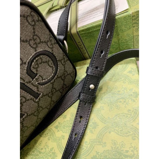 Replica Borsa da uomo a spalla mini Gucci 768391 Grigia