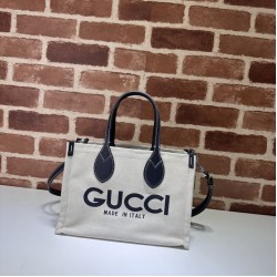 Replica Borsa tote mini Gucci con stampa Gucci 772144 Nera