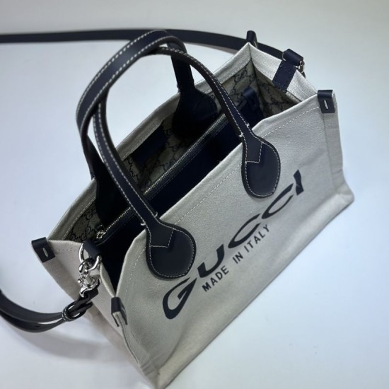 Replica Borsa tote mini Gucci con stampa Gucci 772144 Nera