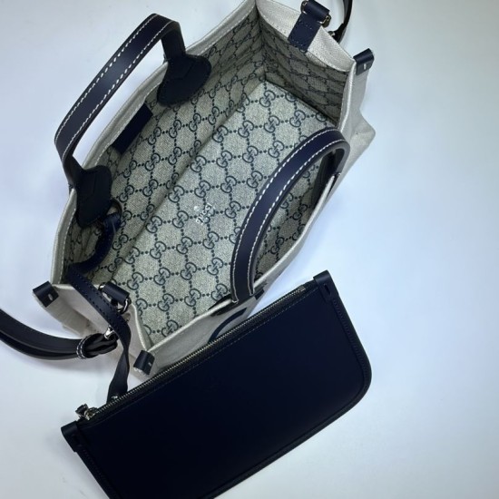 Replica Borsa tote mini Gucci con stampa Gucci 772144 Nera