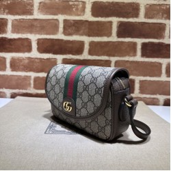 Replica Borsa a tracolla Gucci Ophidia GG Mini 772239 Marrone