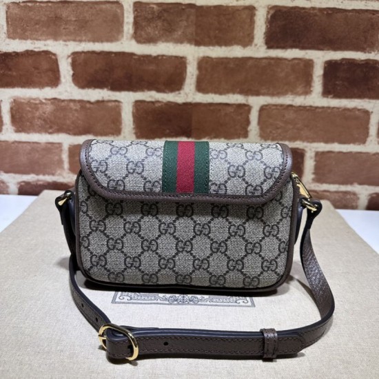 Replica Borsa a tracolla Gucci Ophidia GG Mini 772239 Marrone Replica Borsa a tracolla Gucci Ophidia GG Mini 772239 Marrone