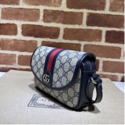 Replica Borsa a tracolla Gucci Ophidia GG Mini 772239 Blu