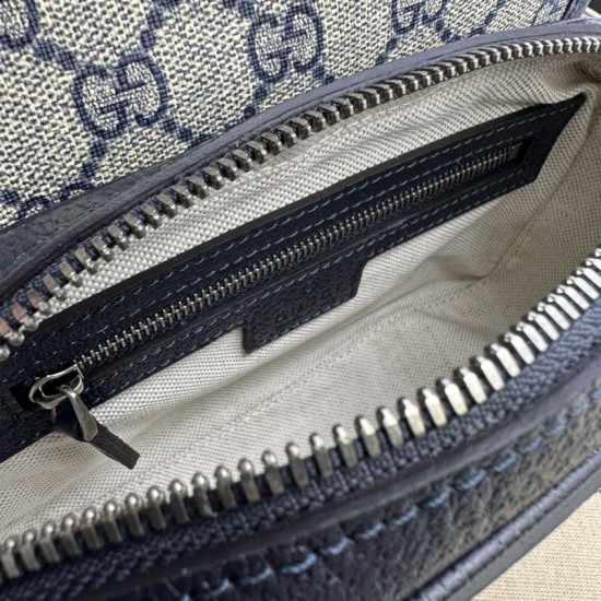 Replica Borsa a tracolla Gucci Ophidia GG Mini 772239 Blu