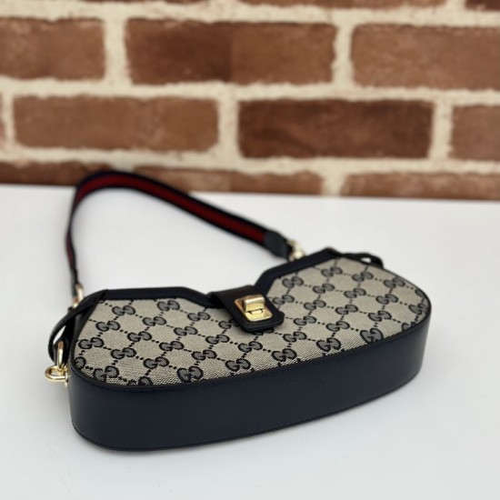 Replica Borsa a tracolla mini Gucci Moon Side 786015 Nera