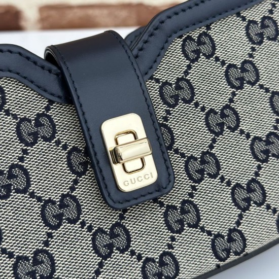 Replica Borsa a tracolla mini Gucci Moon Side 786015 Nera