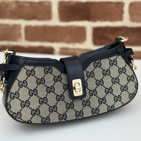Replica Borsa a tracolla mini Gucci Moon Side 786015 Nera