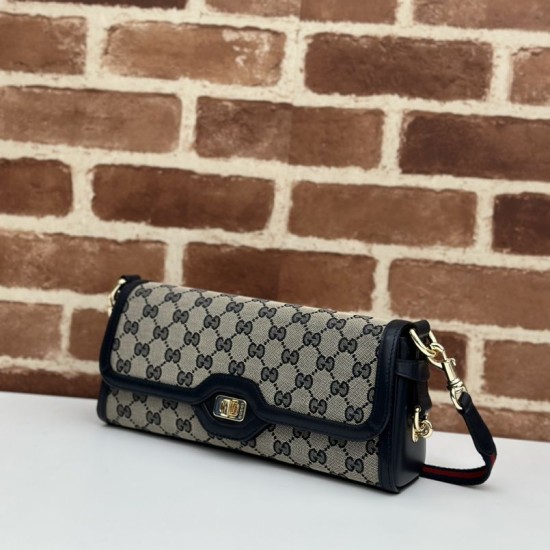 Replica Borsa a tracolla piccola Gucci Luce 786027 Blu