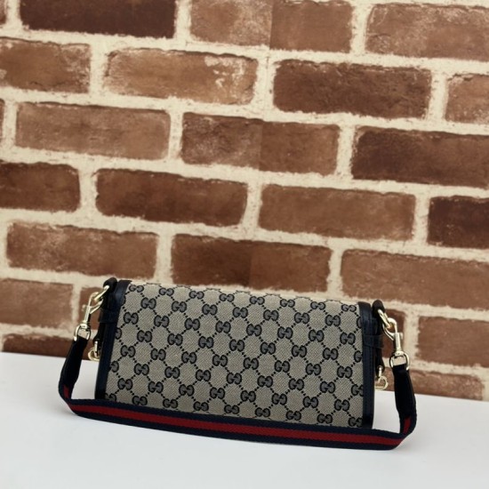 Replica Borsa a tracolla piccola Gucci Luce 786027 Blu
