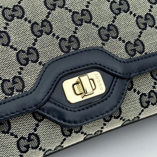 Replica Borsa a tracolla piccola Gucci Luce 786027 Blu