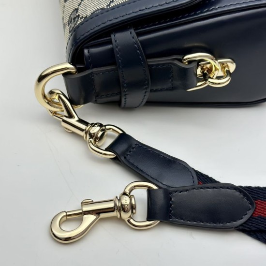 Replica Borsa a tracolla piccola Gucci Luce 786027 Blu