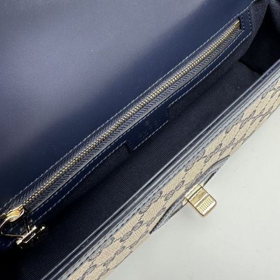 Replica Borsa a tracolla piccola Gucci Luce 786027 Blu