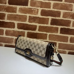 Replica Borsa a tracolla piccola Gucci Luce 786027 Marrone