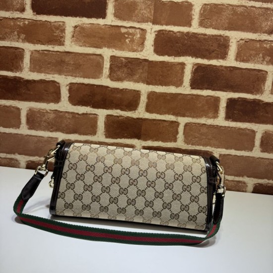 Replica Borsa a tracolla piccola Gucci Luce 786027 Marrone